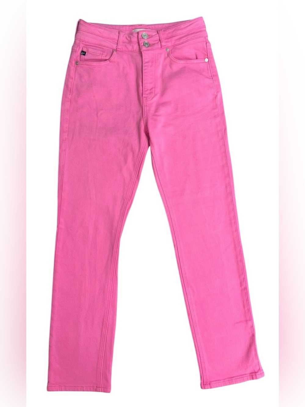 KanCan Cadence Ultra High Rise Pink Slim Straight Leg Jeans Womens 7/27 Stretch